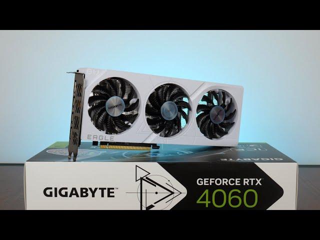 Great For White PC Builds? Gigabyte GeForce RTX 4060 EAGLE OC ICE 8G Review