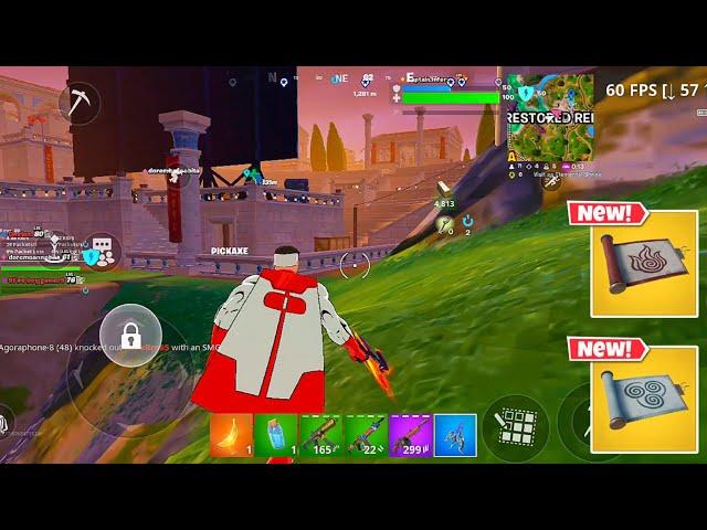 Samsung S23 Ultra 60 FPS Fortnite Mobile Gameplay *22 Elims Dub!, 0% 3D Res, Lag Fixed, New Update!*