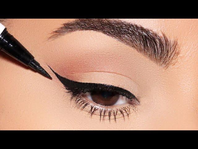 How to: PERFECT WINGED EYELINER every single time!! (Simple Beginner Friendly Technique)