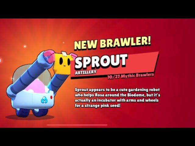 New Mythic Brawler Sprout from Legendary Starr Drop  #brawlstars #legendarystarrdrop #brawl_mythic