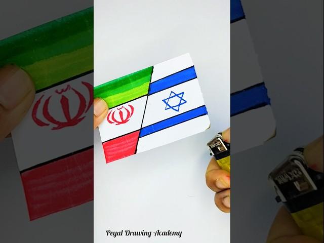 رسمت أعلام الدول العربية كلهامنى بتلون الاعلامصوتولنا اول كومنت#palestine #iran #art #shorts