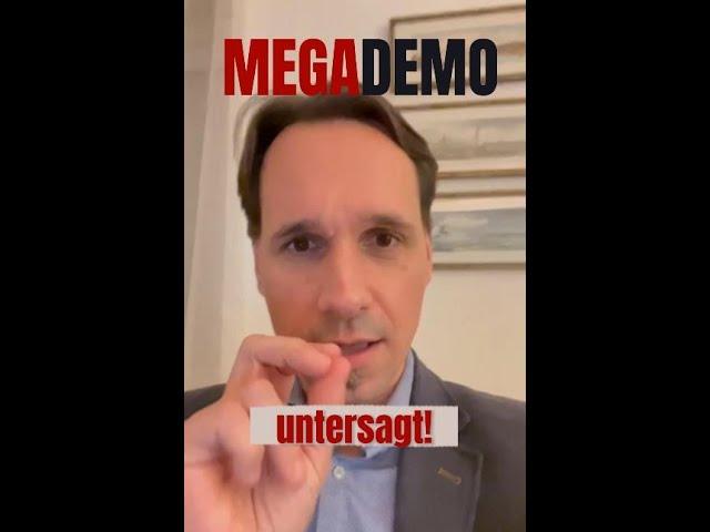 MEGADEMO untersagt! Behörden spielen (siehe Corona-Diktatur) verrückt! #martinrutter #megademo