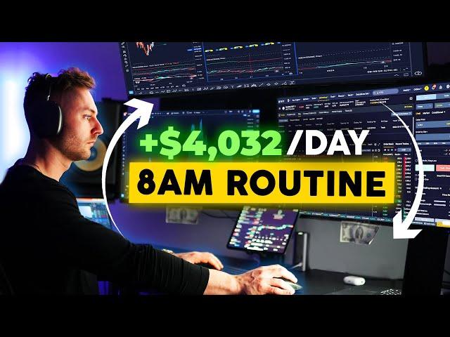 My Daily Trading Routine to make $4,032/Day [Live Results]