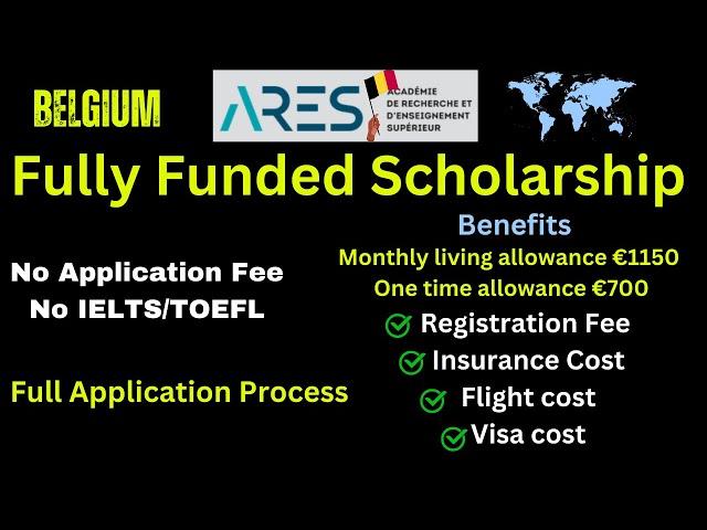 ARES Fully Funded Scholarship 2025| Detail Application Process| No Application Fee| No IELTS