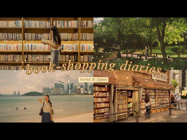 book-shopping in korea + japan  travel vlog & book haul 