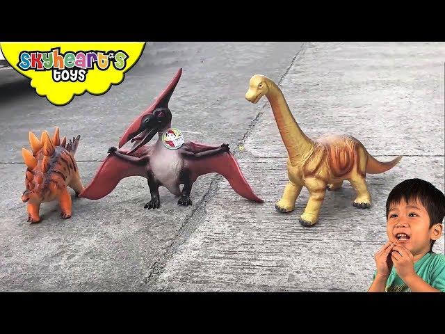 SKYHEART'S DINOSAUR TOYS Compilation | Jurassic world mighty megasaur trex dinosaurs for kids