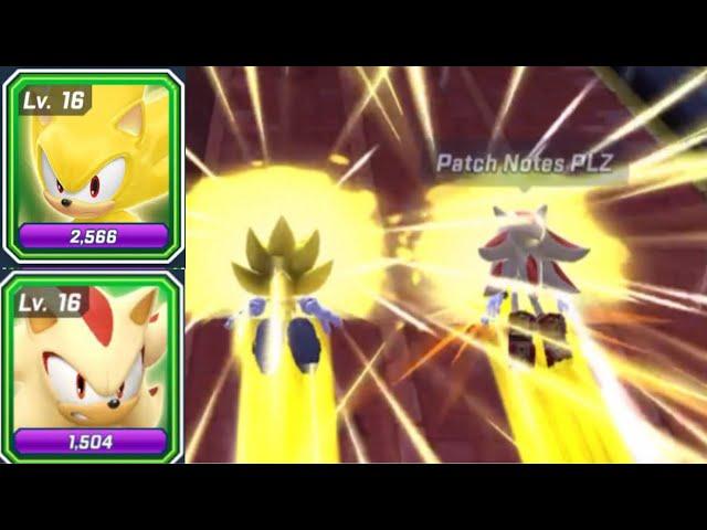 MAX LEVEL SUPER SONIC VS SUPER SHADOW | Sonic Forces Speed Battle