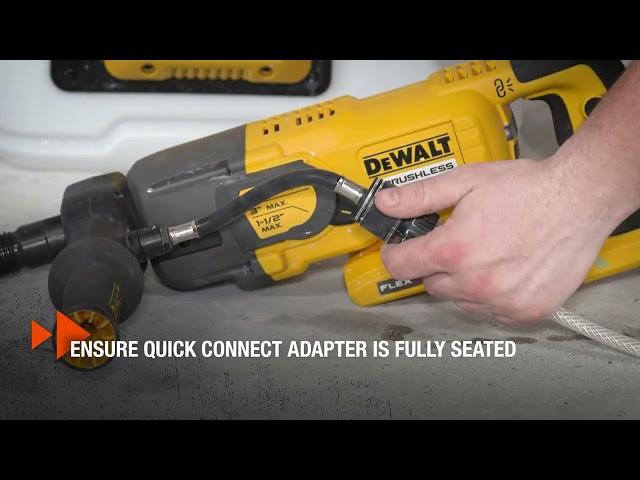 DEWALT POWERSHIFT™ Core Drill Kit How to Video - Wet Coring