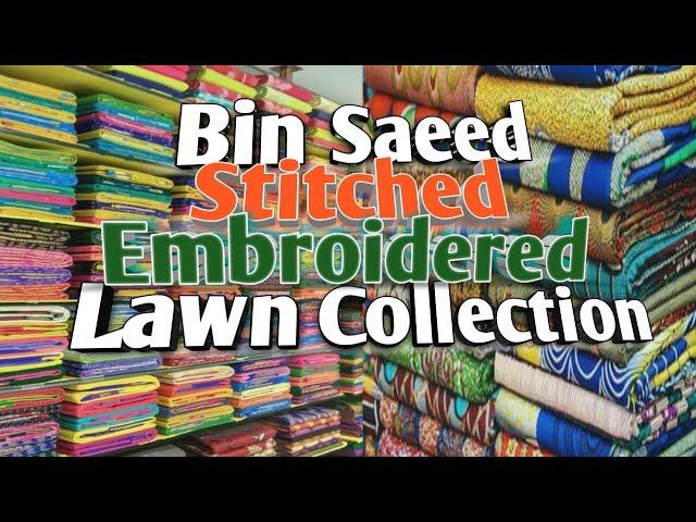 Exclusive Bin Saeed | Stitched Embroidered Lawn Eid Collection 2025