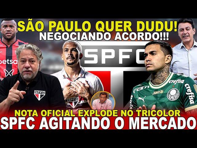 BASTIDORES FERVENDO!!! SPFC NEGOCIA GRANDE VENDA! DUDU CHEGANDO? | LUAN DE VOLTA | CRISE EXPLODE E+