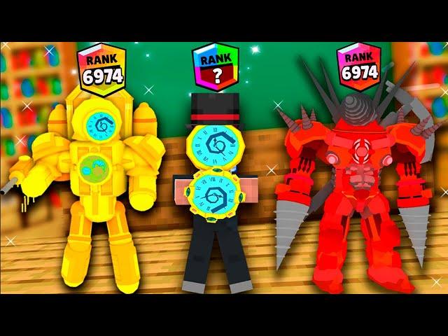 TOP UPGRADED CLOCKMAN - TITAN DRILLMAN MONSTER SCHOOL Herobrine and Zombie in Minecraft Animation