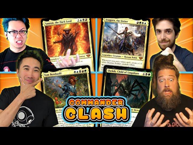 Sauron vs. Aragorn vs. Tom Bombadil vs. Shelob | Commander Clash S15E5