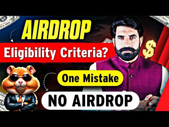 Airdrop Eligibility Criteria? One Mistake No Airdrop | Who's Eligible for Hamstr Airdrop | Albarizon