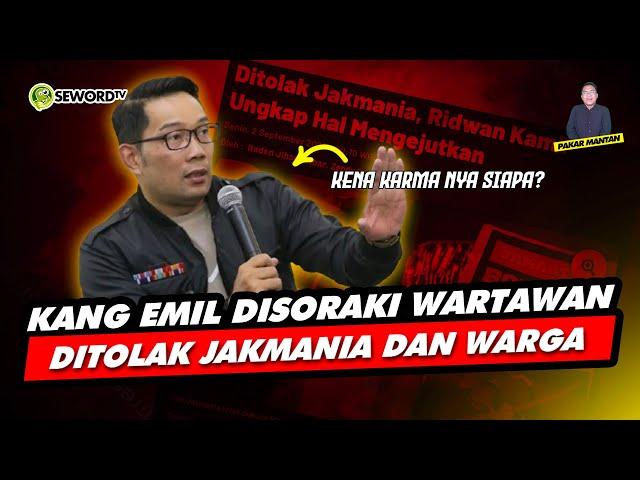 Alifurrahman: KANG EMIL DISORAKI WARTAWAN, DITOLAK JAKMANIA DAN WARGA