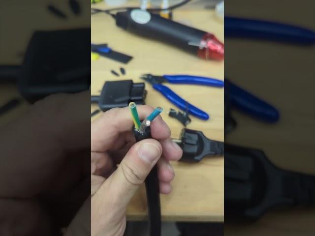 #Tesla cable #repair #shorts