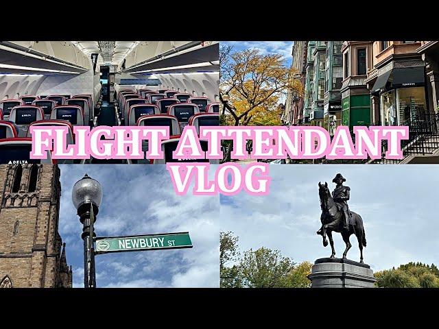 Flight Attendant Vlog: 3 day trip, Boston & Atlanta overnights