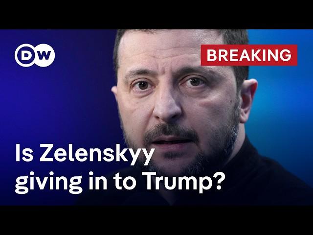 Zelenskyy says Ukraine ready to work under Trump's 'strong leadership' | DW News