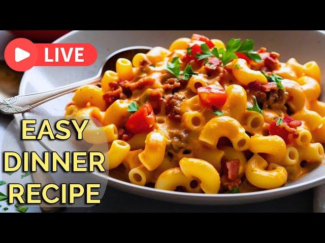 Easy One-Pot Bacon Cheeseburger Pasta | Ready in 30 Minutes | POV Cooking Live