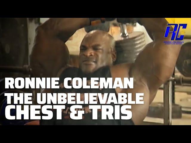 Ronnie Coleman The Unbelievable DVD in 1080 HD | Part 5 Chest & Tris | Ronnie Coleman