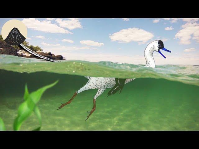 Halszkaraptor the Aquatic Duck Dinosaur