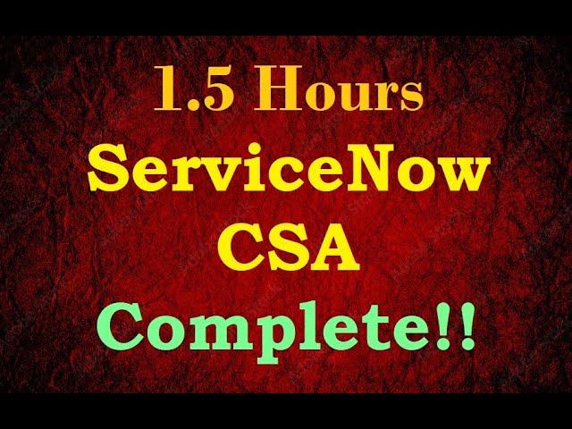 Download PDF - Servicenow CSA:  All in One Master Video - Certified System Administrator - Q&A