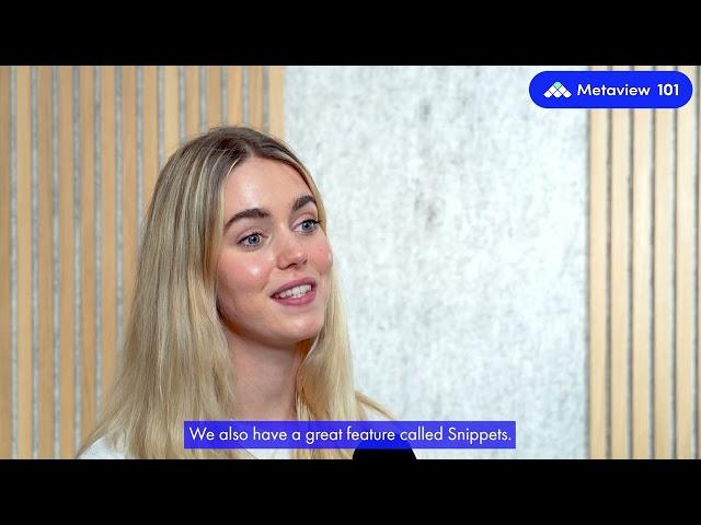 Metaview 101: TLDR & Snippets