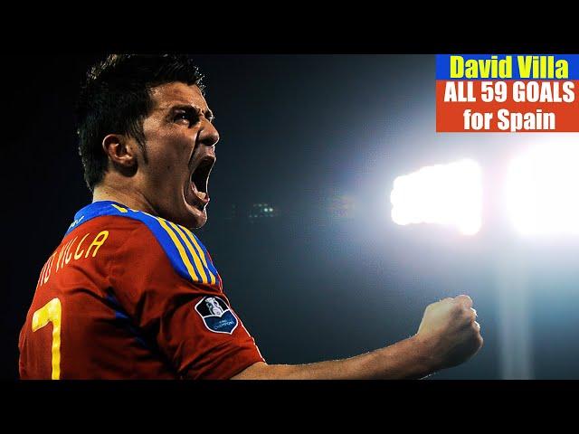 David Villa ◉ All 59 Goals for Spain 