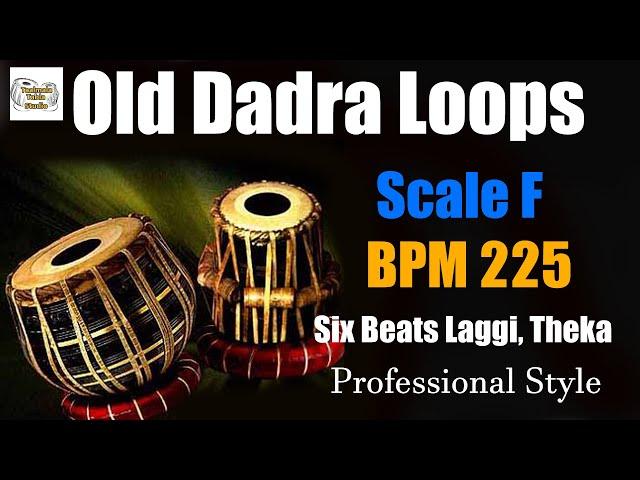 Old Dadra | Tempo 225 | Scale F | Taalmala Tabla Studio