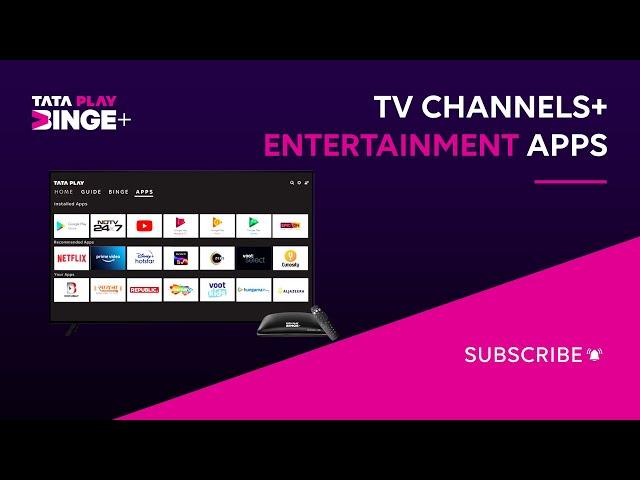 Tata Play Binge+ | New features | Binge+ smart set-top-box | TV channels & OTT apps all in one place