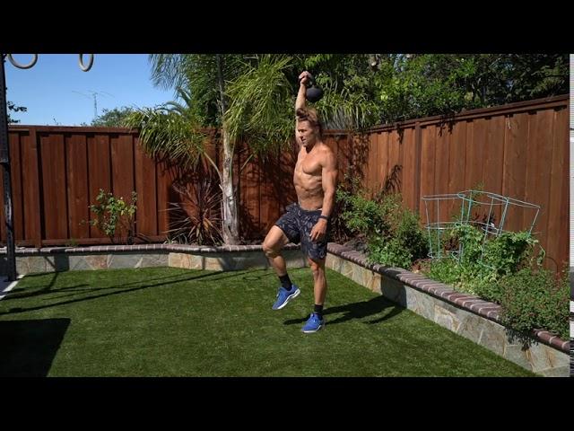 Single Arm Kettlebell Overhead High Knee March