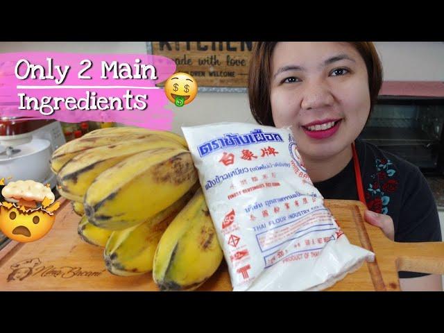 Saging na Saba + Glutinous Rice Flour Recipe pang Negosyo (BANANA BUCHI)