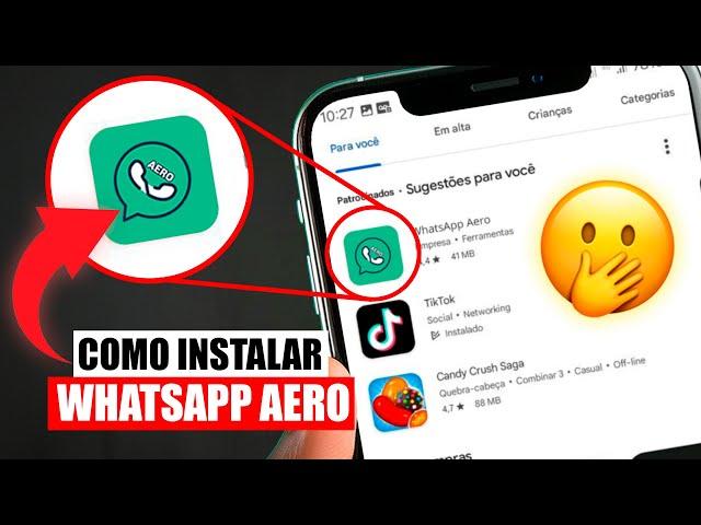 COMO INSTALAR WHATSAPP AERO! MUITO FÁCIL - NOVO MÉTODO 2024