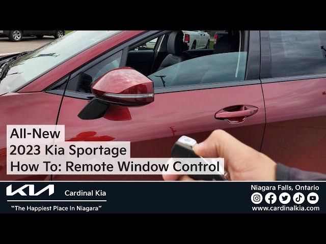 All-New 2023 Kia Sportage | How To Use Your Remote Window Control!