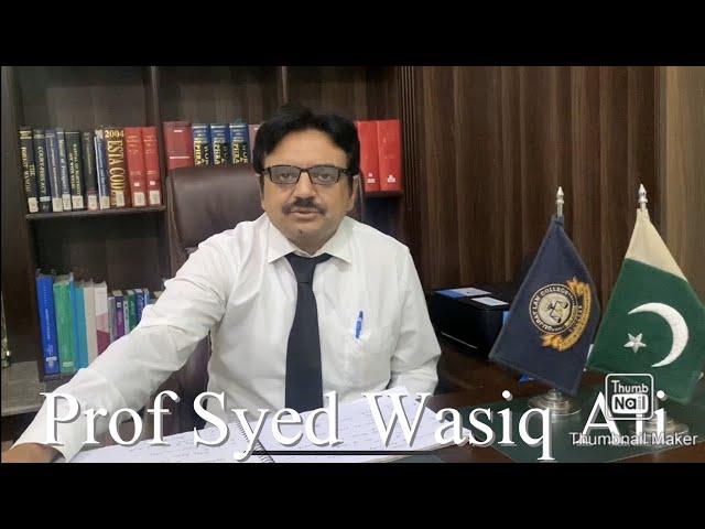 Lecture on Post Mortem Examination by Prof Syed Wasiq Ali | GLC AH TV