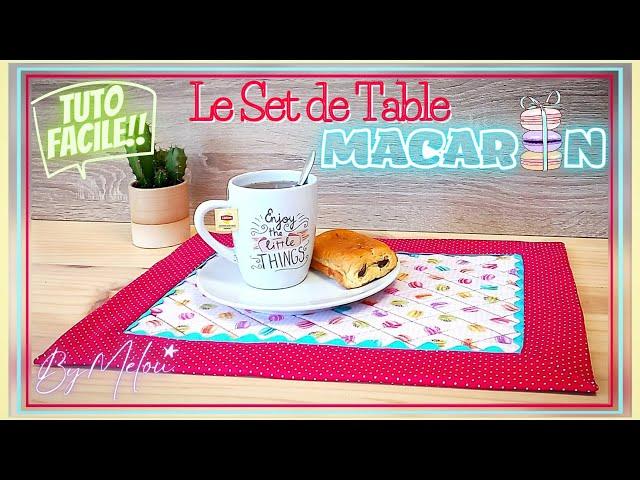 Easy #DIY Tutorial: My Tips for Sewing the #MACARON Fabric Placemat 