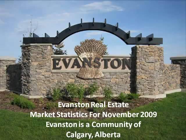 Evanston Real Estate, Calgary AB. November 2009 Stats, MLS