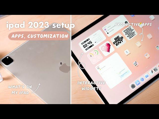 My iPad Pro 2023 Setup  | Apps, Widgets, Wallpapers, and More!