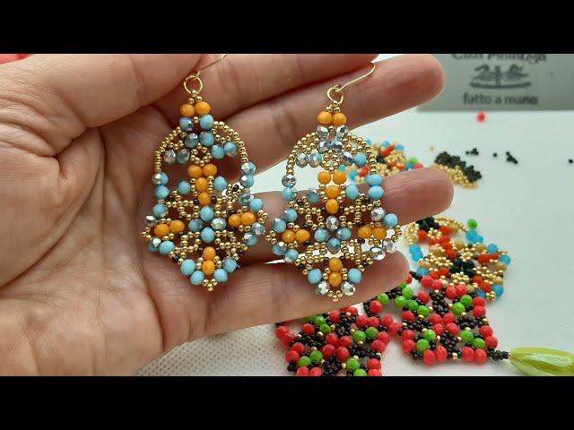 Diy video tutorial ,,DEUS,, #orecchini #pendant #earrings #rondelle