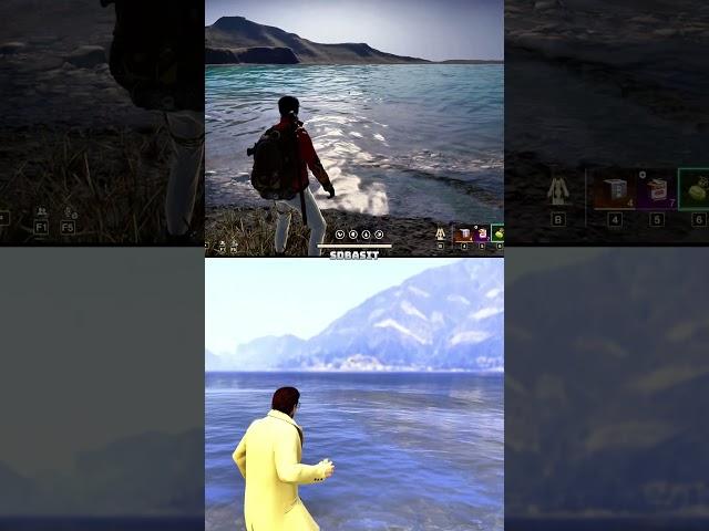 Explosion in WATER Physics Comparison in Different Games! (Once Human VS GTA V Enhanced)