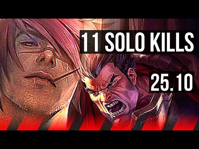 SETT vs DARIUS (TOP) | 11 solo kills, Legendary, 18/4/3, 42k DMG | KR Diamond | 25.10