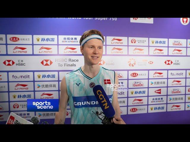 Denmark's Anders Antonsen beats Indonesia's Jonatan Christie to win the China Masters title