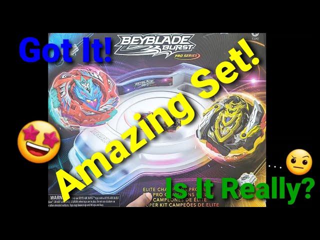 Elite Champions Pro Set! Beyblade Burst Pro Series - Hasbro - Unboxing, Review and Test Battles!