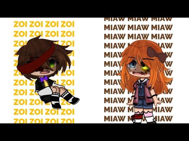 Zoi Zoi and Miaw Miaw Trend [FNAF] Gacha club -Afton family- _Elizabeth Afton and Crying child_