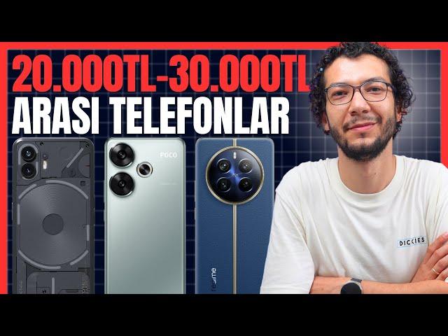 20.000 TL - 30.000 TL ARASI EN İYİ TELEFONLAR (AĞUSTOS 2024)