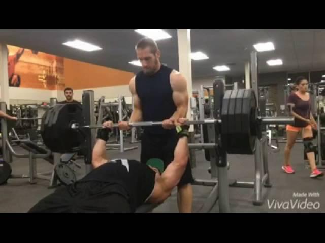 David Isenberg, 415 x 5 Raw Bench Press at 181 BW