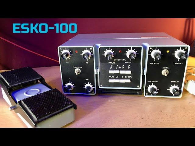 ESKO - 100 Soviet Digital Analog Multieffect Processor, pedal Wah / Эско - 100, педаль