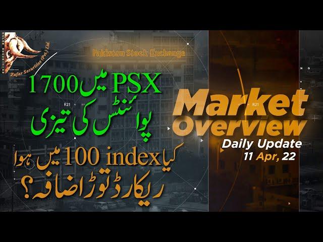 PSX Pakistan Stock Exchange Today Market Update (in Urdu) 11 April 2022