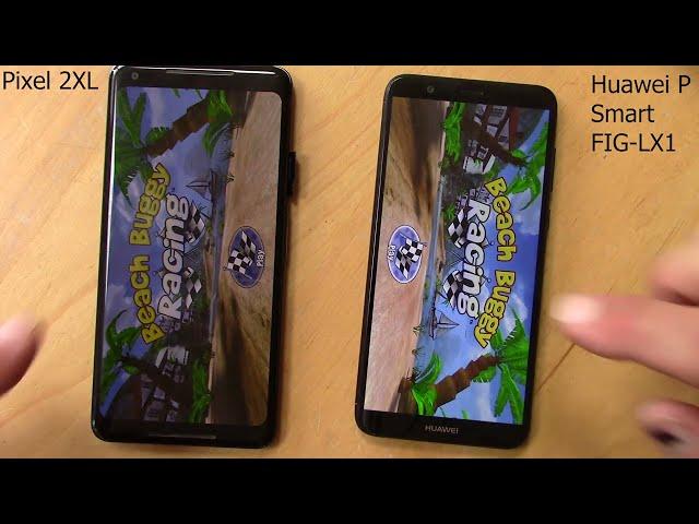 Pixel 2XL vs Huawei P smart FIG-LX1 speed test