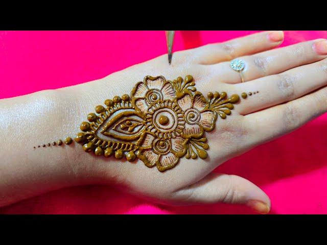 New Simple arabic backhand mehndi design | Easy mehndi design | mehndi designs | mehndi