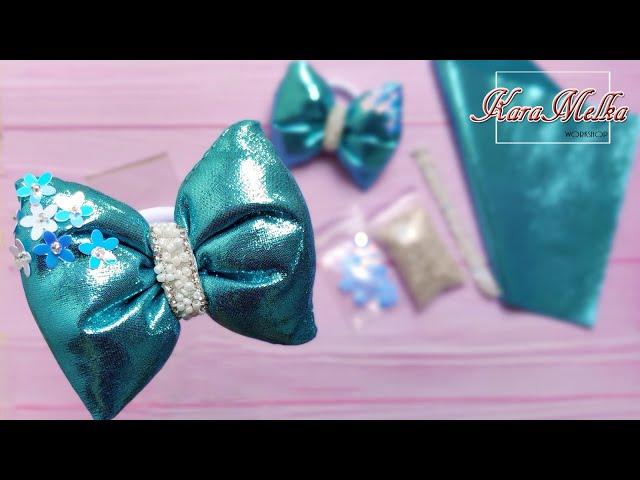 Бантики-пухляши: объемные бантики своими руками/ DIY puffy bows/ pillow hair bow